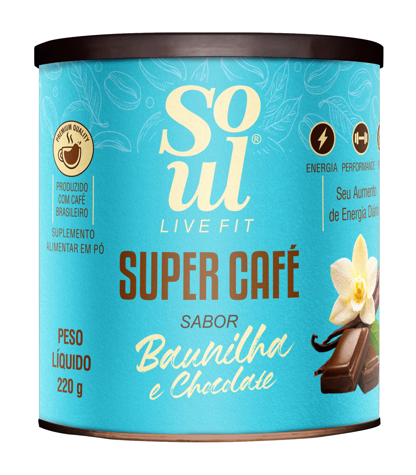 Super Café Baunilha com Chocolate 220g